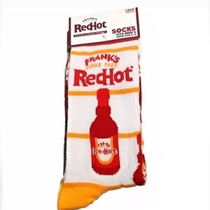 Men's Hot Sauce Socks NEW Crew style sz 6-12 Unisex Fun Socks.